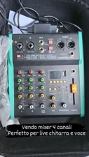 Mixer Audio 4 Canali, lettore MP3, Bluetooth e multieffetto DSP