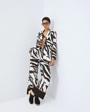 Blazer Donna Zebrato Bianco