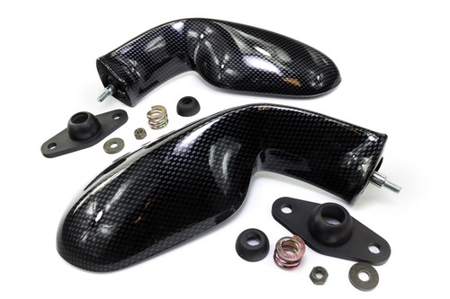 Specchio coppia carbon look - specchio,