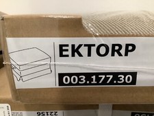 Ikea EKTORP COVER SLIPCOVER PER poggiapiedi/pouf NORDVALLA BEIGE SCURO Nuovo!