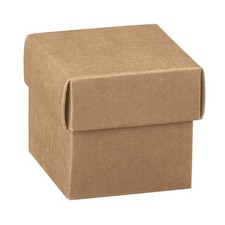 20 Pz AVANA Scatola Scatolina fondo e coperchio portaconfetti 5X5X5 cm 0SXW
