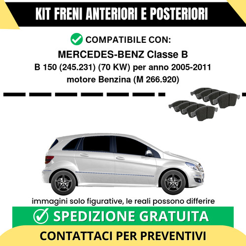 Pastiglie freno ant post - pastiglie,