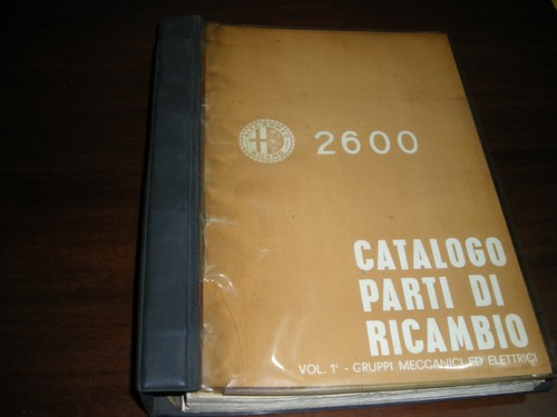 Alfa romeo catalogo - romeo, parti