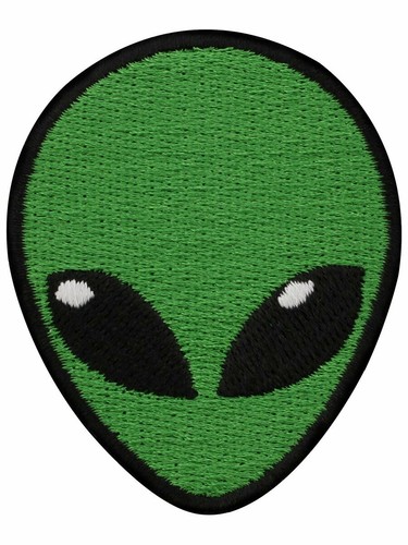 Alien head iron - on, patch