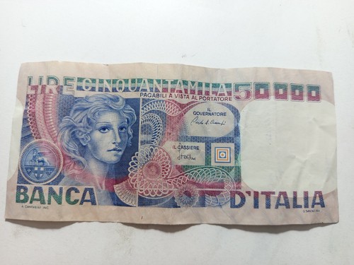 000 lire volto donna - 50.000,