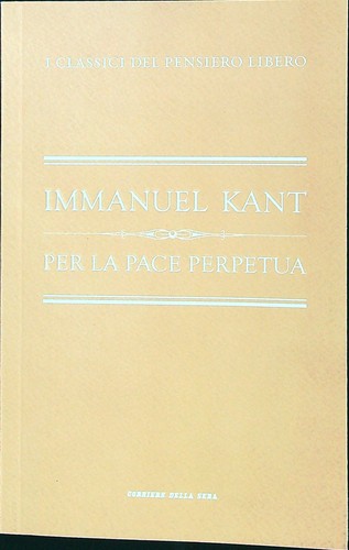 Per pace perpetua kant - pace,