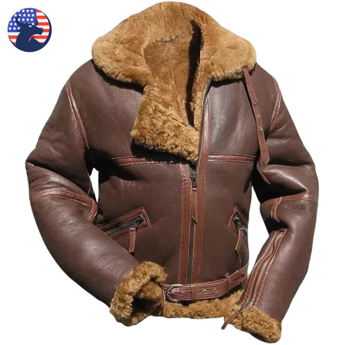 Giacca moto uomo vera marrone - uomo,