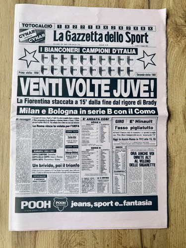 Gazzetta dello sport 1982 - gazzetta, 17.5.1982