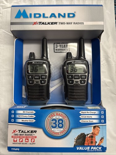 Midland xtalker t71vp3 walkie - midland,