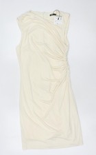 Abito tubino donna Zara avorio