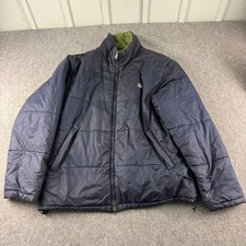 North Sails Puffer Jacket Uomo Extra Large Verde Reversibile Navy Ripstop Outdoor
