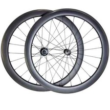 Set ruote carbonio 700c bici da strada 40mm larghezza 25mm profondità tubeless freno a V 20 24 fori