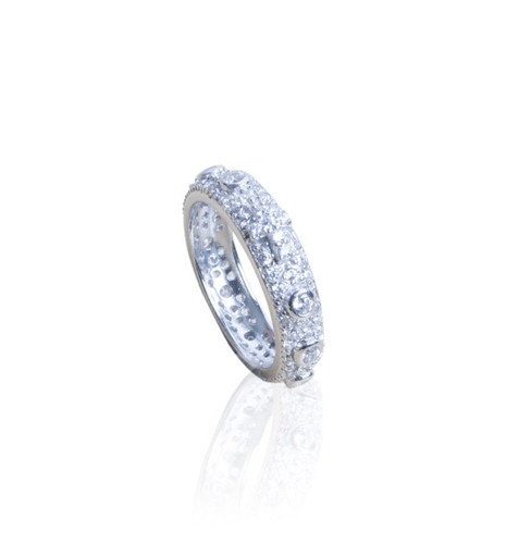 Anello rosario con zirconi - anello,