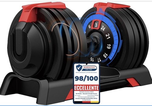 24kg manubrio regolabile - 1,
