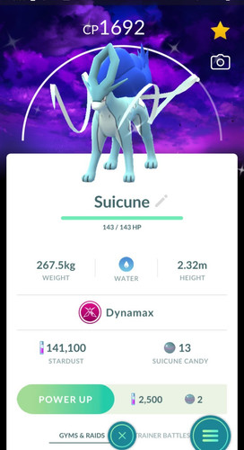 Shiny dynamax suicune - suicune, dark