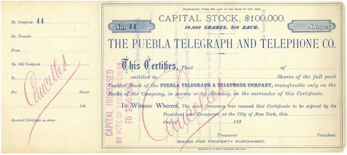 Puebla telegraph and telephone - puebla,