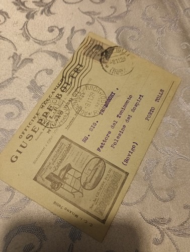 Cartolina commerciale 1929 - cartolina,