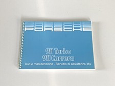 Libretto Istruzioni Uso e Manutenzione Porsche My 84  Per 911 Turbo e Carrera