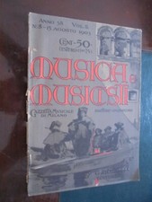 MUSICA E MUSICISTI Gazzetta Musicale di Milano – n.8 – 1903