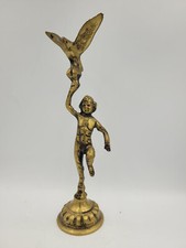 Statuina in ottone ragazzo con
