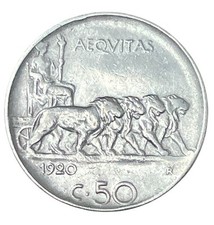 50 CENTESIMI 1920 - LEONI -