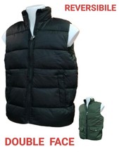 Gilet uomo DOUBLE FACE  piumino smanicato imbottito giubbino invernale giubbino