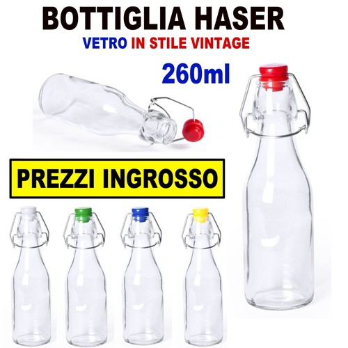 Bottiglia vetro 260ml stile - 260ml,