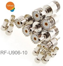 10-Pack UHF SO239 Female Crimp