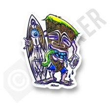 Adesivo cera Tiki anni 80 -