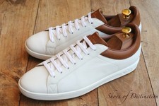 Louis Vuitton scarpe da ginnastica in pelle bianca sneakers uomo UK 9 US 10 EU 43