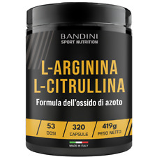 Bandini® L-Arginina + L-Citrullina 320 capsule (1100 mg per capsula), Arginina