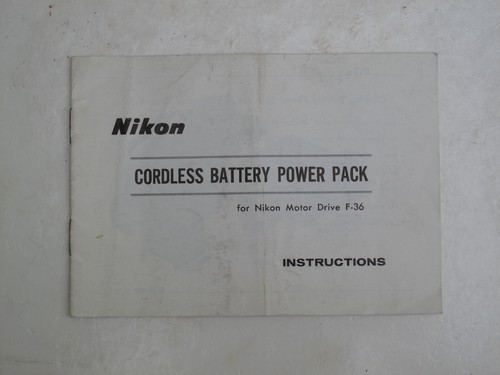 Nikon f36 batteria cordless - nikon,