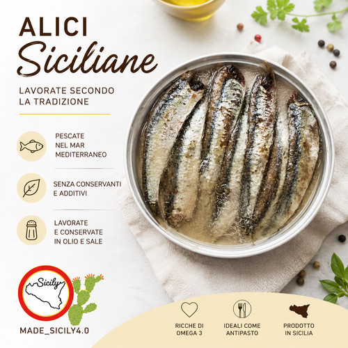 Acciughe sotto sale siciliane - sotto,