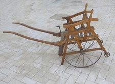 PASSEGGINO ANTICO IN LEGNO SEDIA PORTANTINA PER BAMBINI DA COLLEZIONE