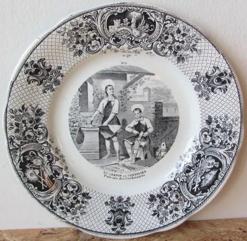 Antico piatto creil - antico,