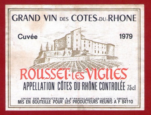 étiquette côtes du - 50/19,