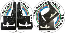 FIAT PANDA 4X4 SISLEY PARASPRUZZI LOGO CANOA BIANCA RICAMBIO COMPATIBILE
