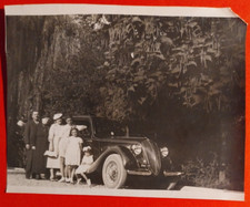 PHOTO FOTO  FAMIGLIA AUTO EDOARDO BIANCHI S9 VIAREGGIO TARGA PR  1937 ( F 14 )