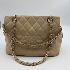 T002 Chanel GST Beige Caviar