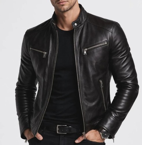 Giacca moto uomo - moto, nera