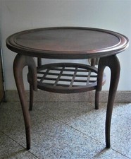 TAVOLINO ROTONDO COFFEE TABLE  " GIO PONTI " ANNI 50 LEGNO 