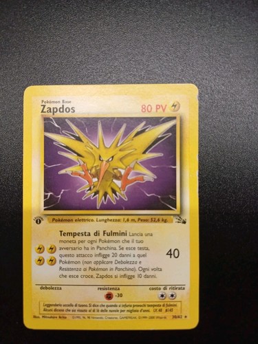 Zapdos set fossil non - fossil, 30/62