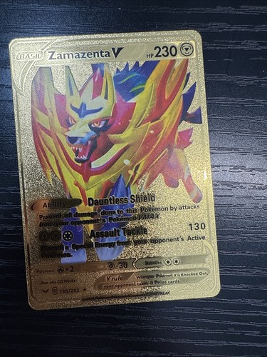 Pokemon zamazenta gold foil - v,