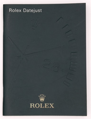 Rolex datejust booklet spanish - rolex,