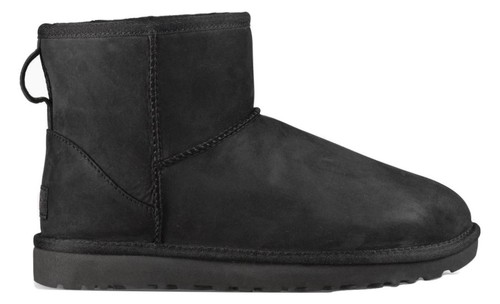 Ugg classic mini leather black - mini,