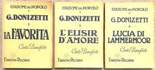 G. Donizetti "Tre spartiti