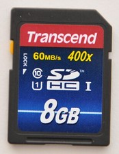 Transcend 8 GB SDHC Classe 10