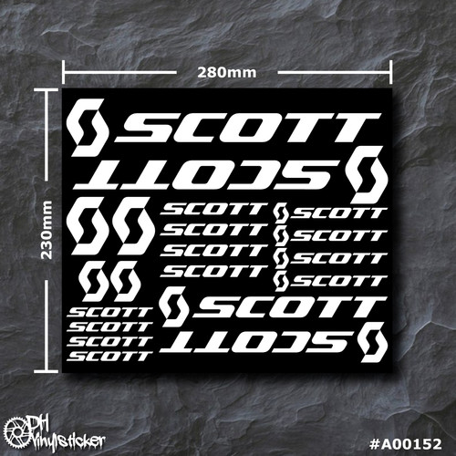 Scott sticker bianco set - bianco,