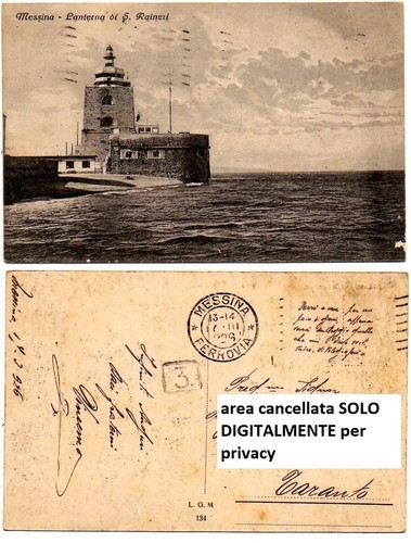 Cartolina messina lanterna - -,