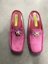 Scarpe slip on vintage donna Y2k anni 90 Materia Prima by Goffredo Fantini scamosciate